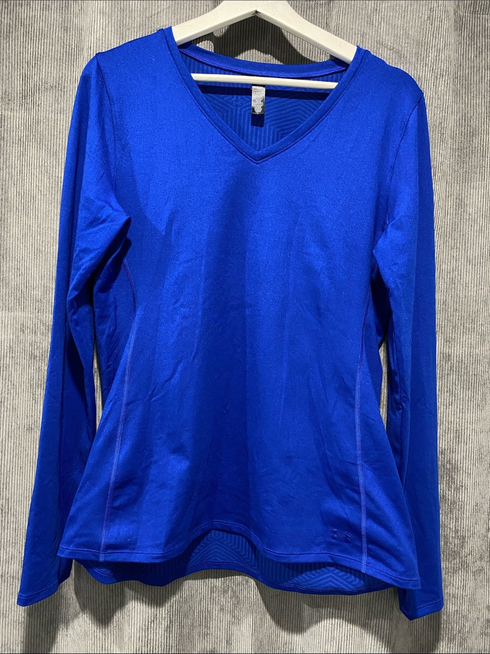 Under Armour Cold Gear Women's Long-Sleeve V-Neck Performance Tee - Blue